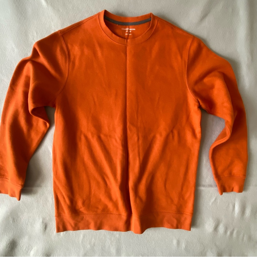 Croft & Barrow Men's Orange Crewneck Sweater
